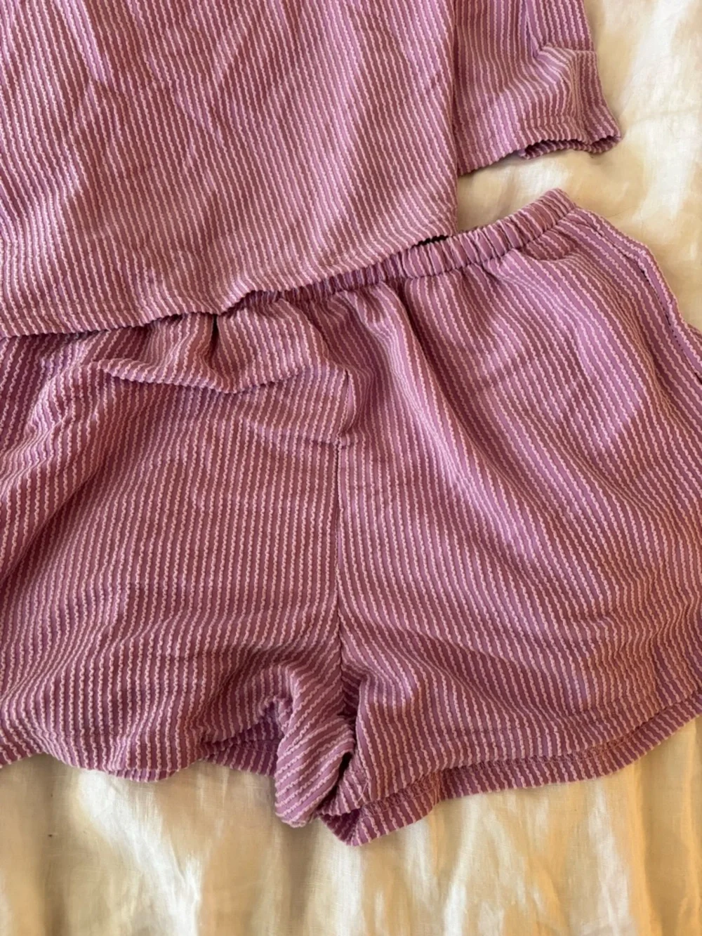Summer Matching Set | Bright Pink | Women's Ribbed Set | Size M